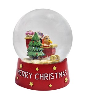 Kiwi Santa Sleigh Snow globe